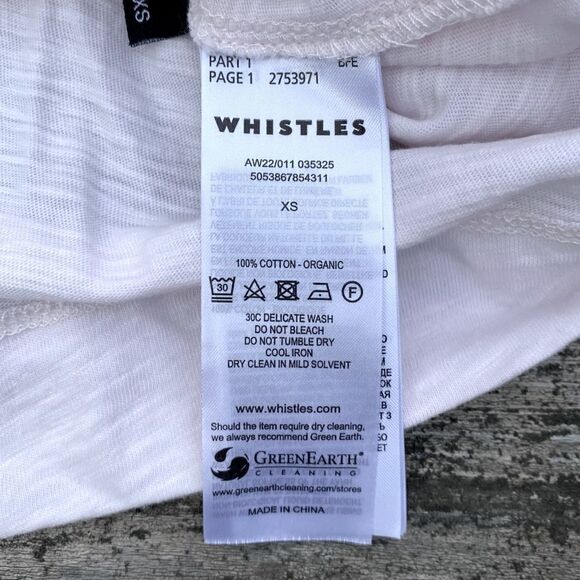 Whistles Cotton Patch Pocket Light Pink Top. Size Xsmall. EUC! - Picture 7 of 8